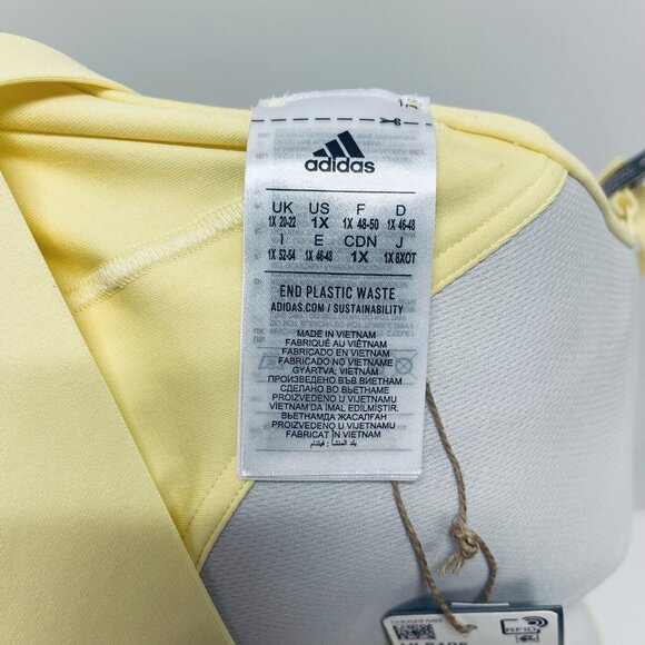 Adidas Sport Bra Size 1XL Women’s Light Support Training Almost Yelow New - Picture 10 of 12